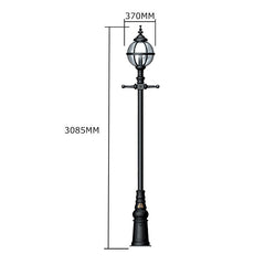 Lancefield 1Lt Lamp Post - Cast Iron
