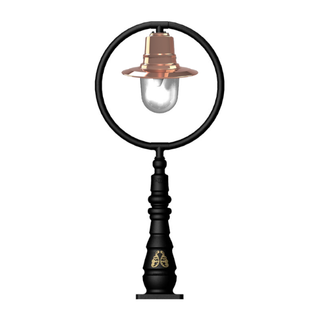 Station Master 1Lt Bollard  - Cast Iron/Copper