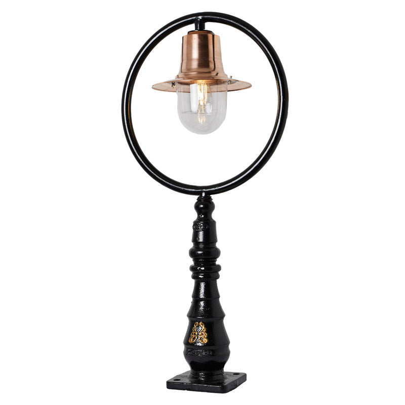 Station Master 1Lt Bollard  - Cast Iron/Copper