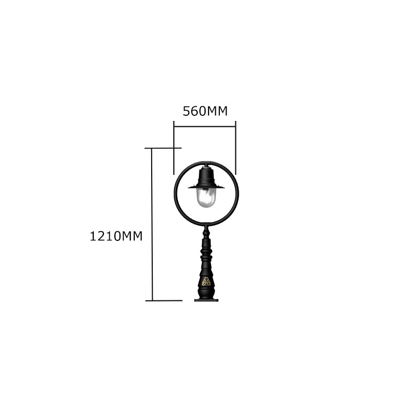 Station Master 1Lt Bollard  - Cast Iron/Copper