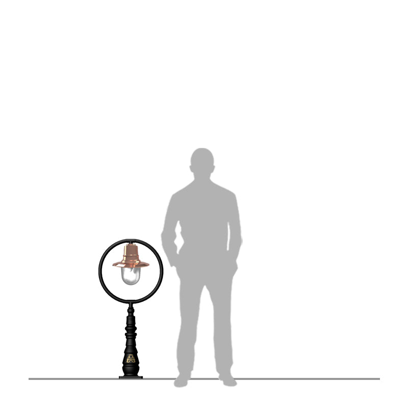Station Master 1Lt Bollard  - Cast Iron/Copper