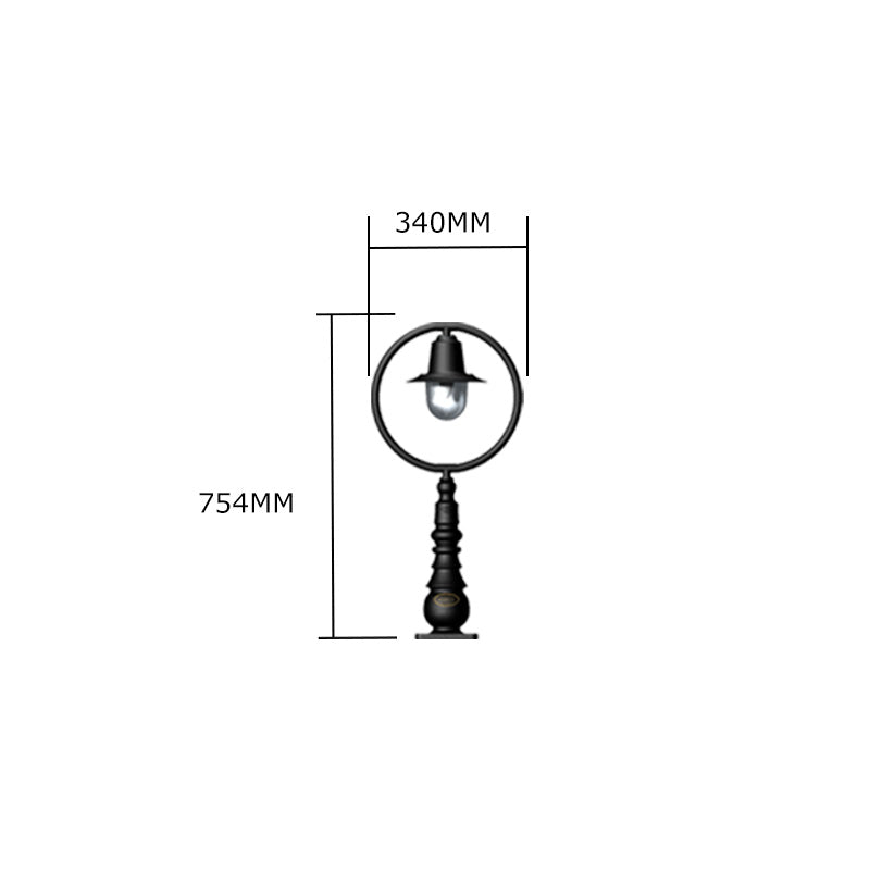 Station Master 1Lt Bollard  - Cast Iron/Copper
