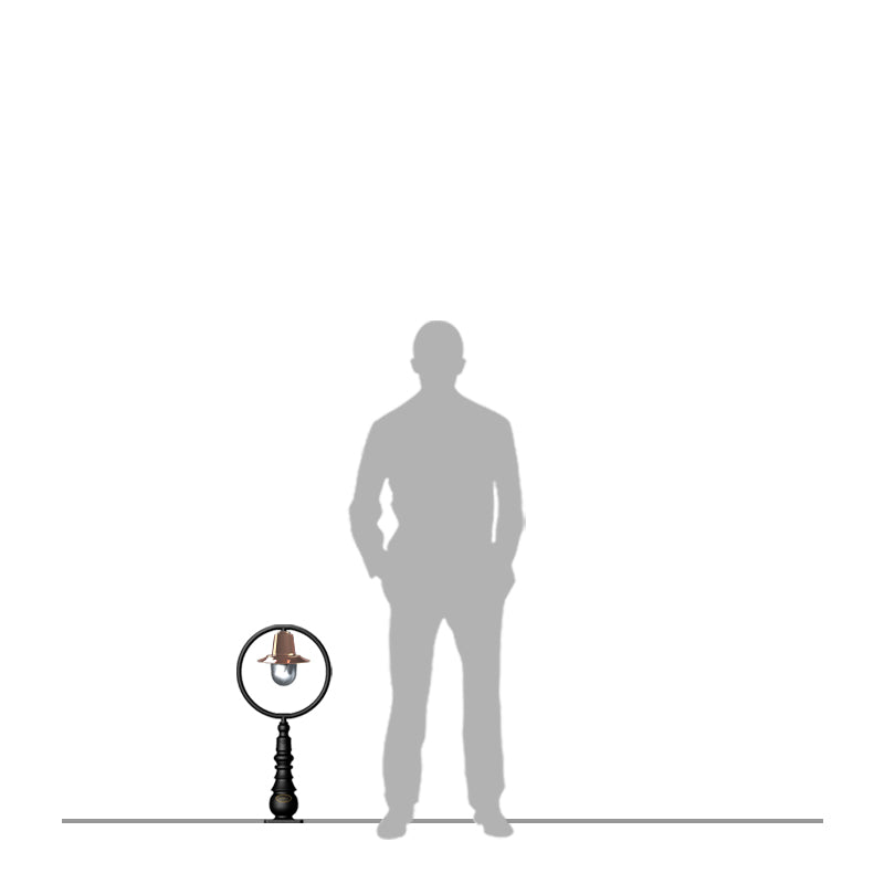 Station Master 1Lt Bollard  - Cast Iron/Copper