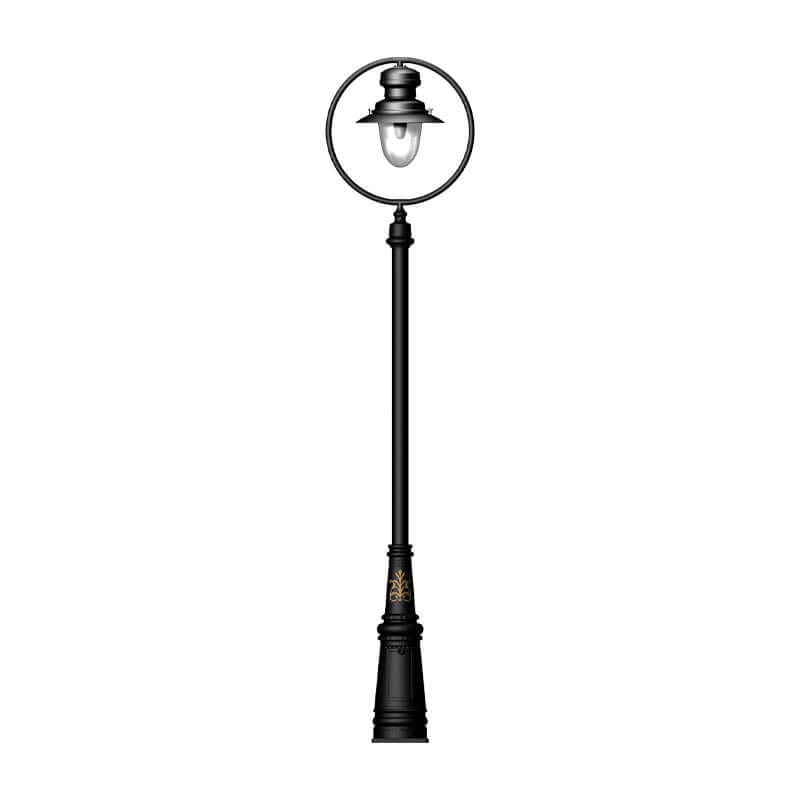 Bairnsdale 1Lt Lamp Post - Cast Iron/Copper