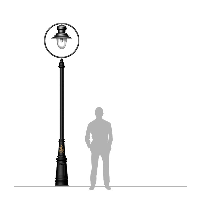 Bairnsdale 1Lt Lamp Post - Cast Iron/Copper