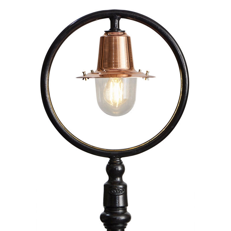 Station Master 1Lt Lamp Post - Cast Iron/Copper