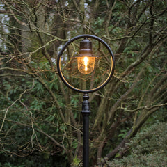 Station Master 1Lt Lamp Post - Cast Iron/Copper