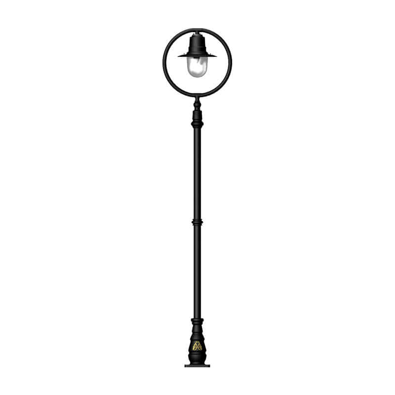 Station Master 1Lt Lamp Post - Cast Iron/Copper