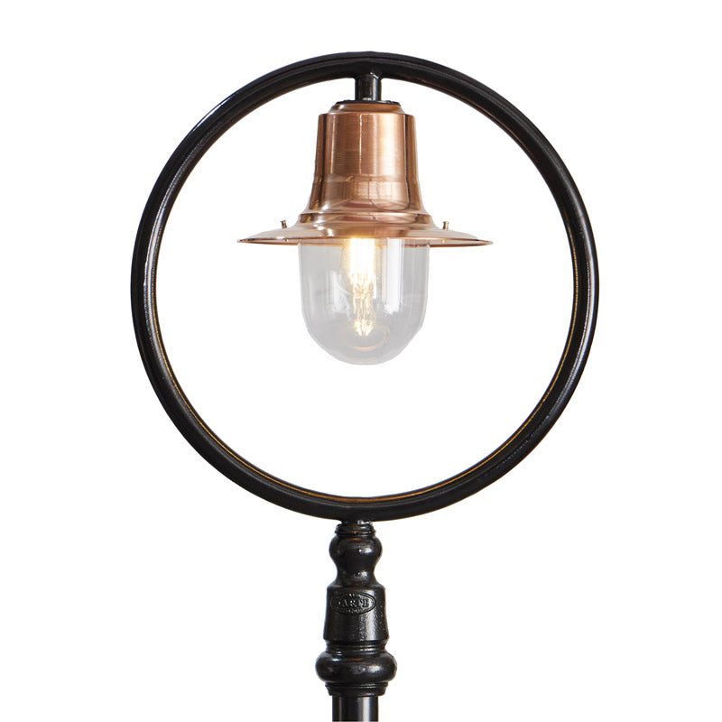 Station Master 1Lt Lamp Post - Cast Iron/Copper
