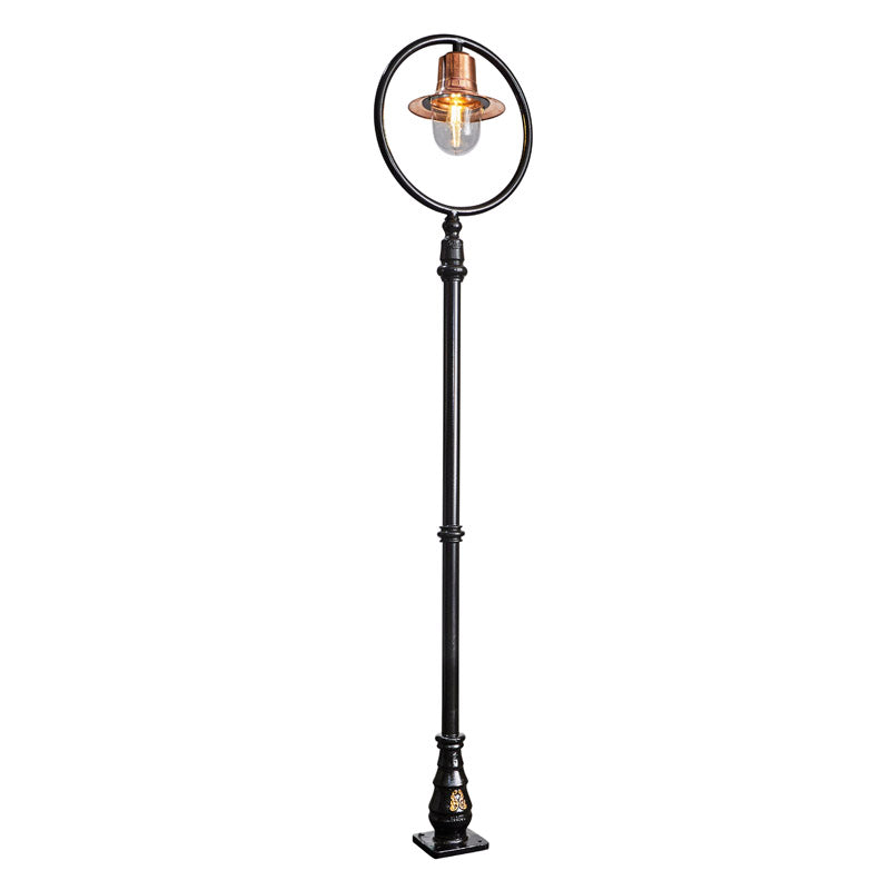 Station Master 1Lt Lamp Post - Cast Iron/Copper