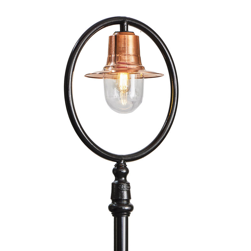 Station Master 1Lt Lamp Post - Cast Iron/Copper