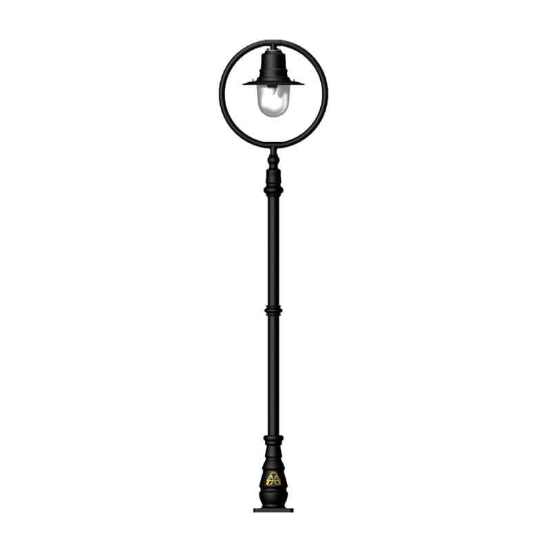 Station Master 1Lt Lamp Post - Cast Iron/Copper