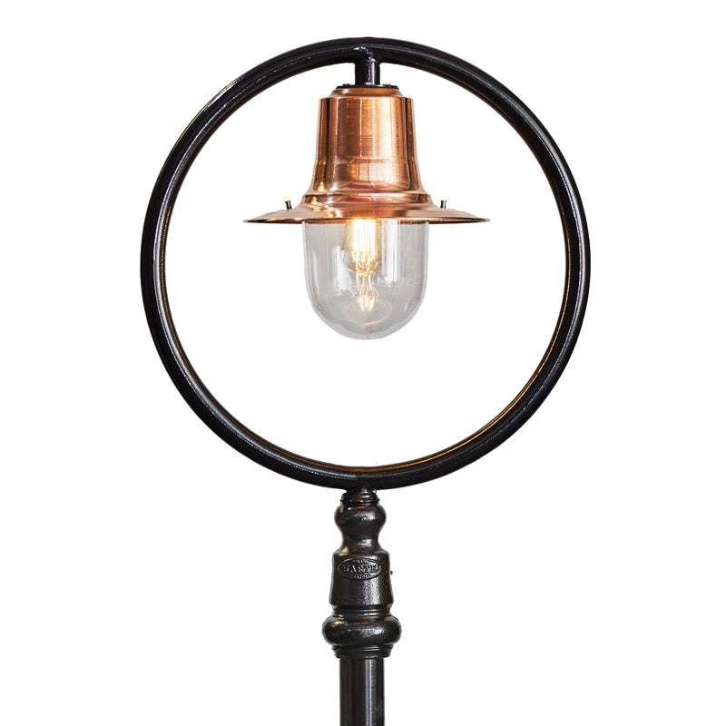 Station Master 1Lt Lamp Post - Cast Iron/Copper
