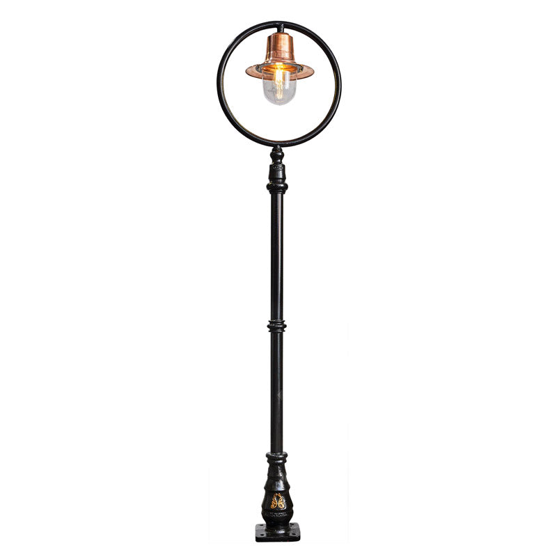 Station Master 1Lt Lamp Post - Cast Iron/Copper