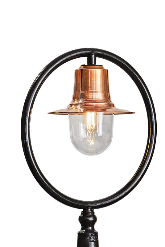 Station Master 1Lt Lamp Post - Cast Iron/Copper