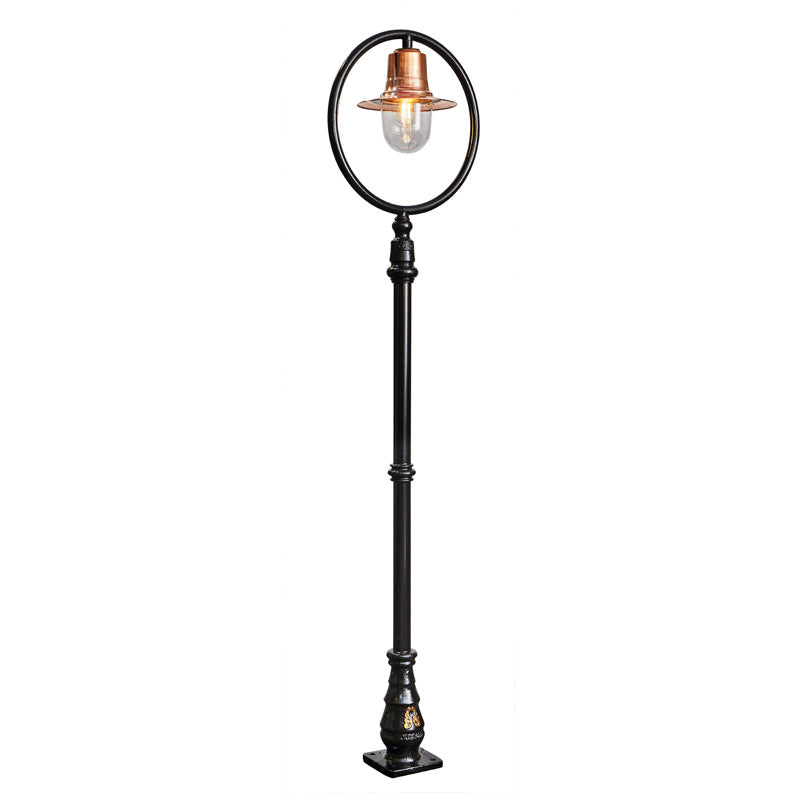 Station Master 1Lt Lamp Post - Cast Iron/Copper