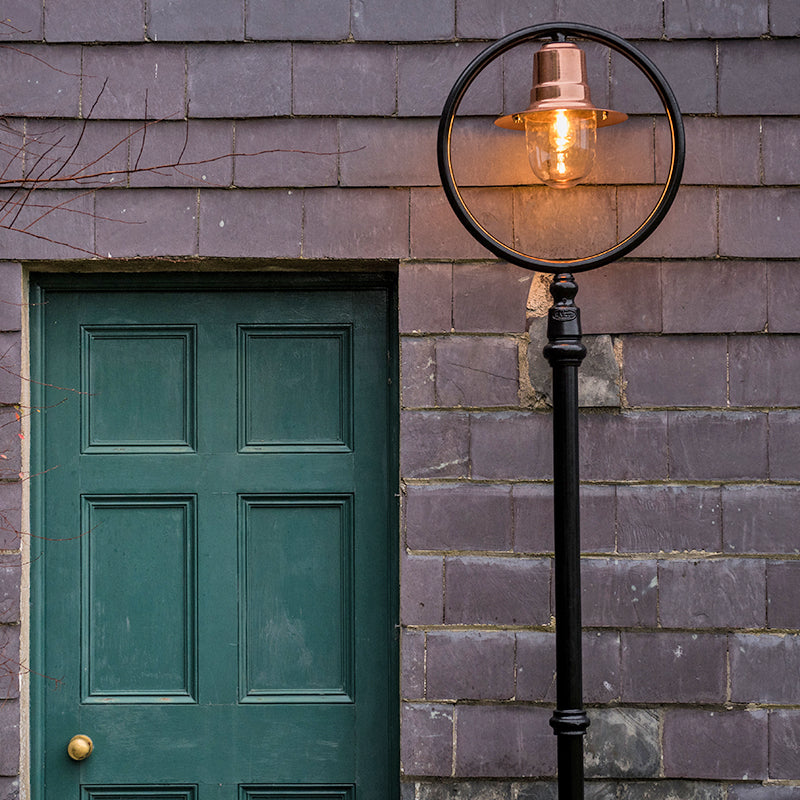 Station Master 1Lt Lamp Post - Cast Iron/Copper