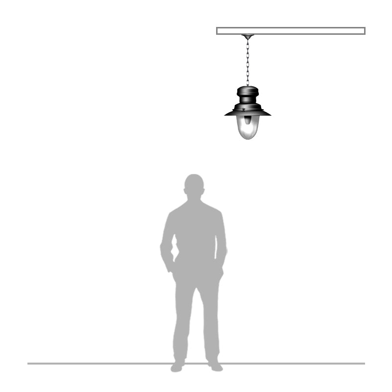 Pilgrim 1Lt Outdoor Pendant - Cast Iron