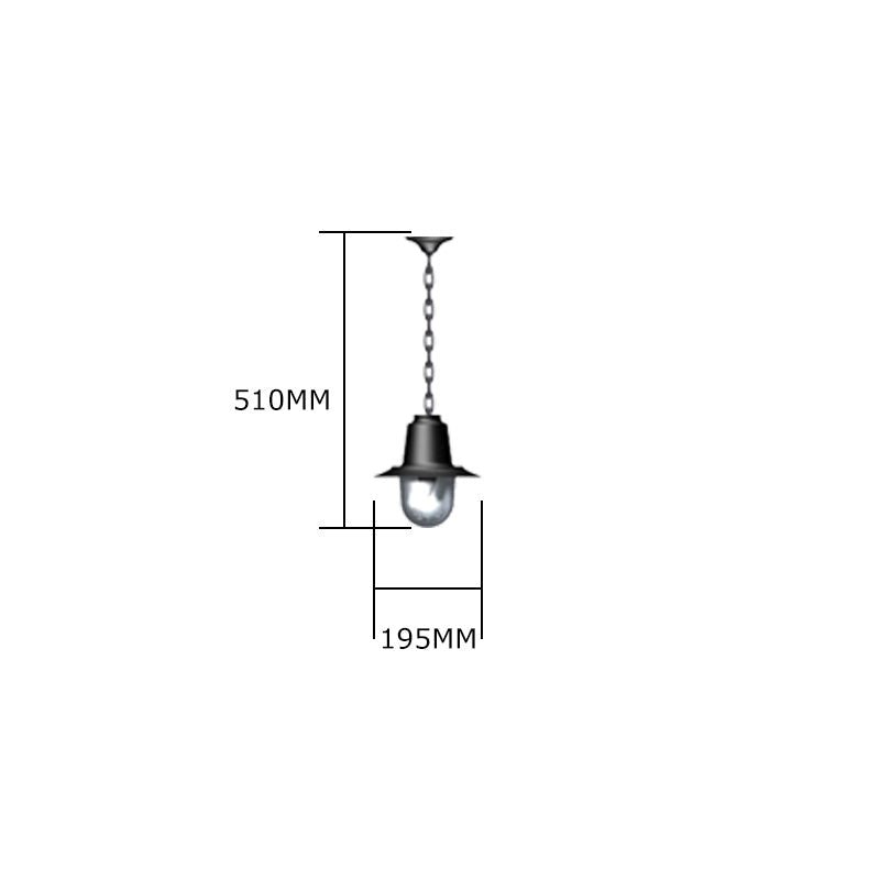 Avonshire 1Lt Outdoor Pendant - Cast Iron/Copper