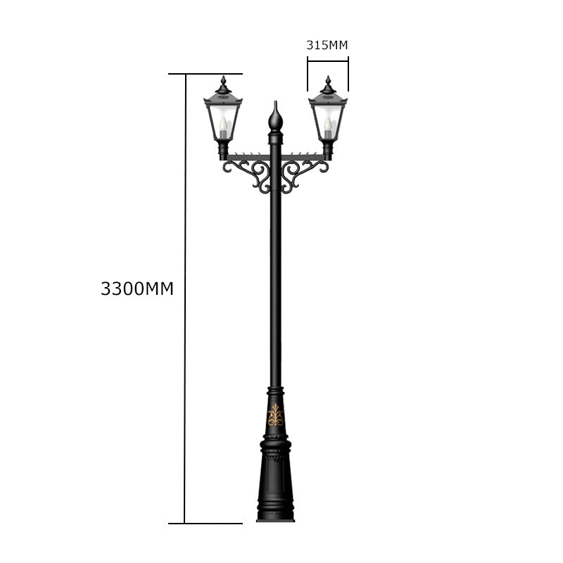 Killarney 2/3Lt Lamp Pole - Cast Iron