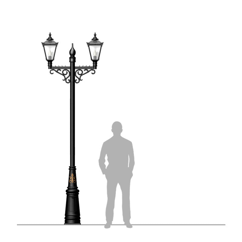 Killarney 2/3Lt Lamp Pole - Cast Iron