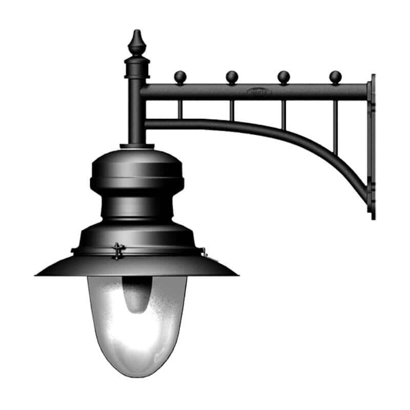 Pilgrim 1Lt Outdoor Wall Light - Copper