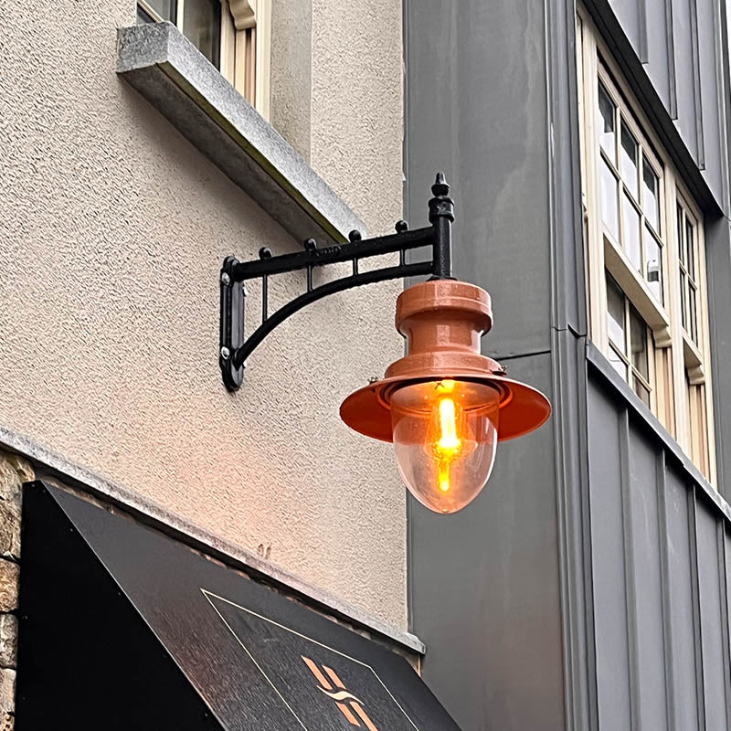 Pilgrim 1Lt Outdoor Wall Light - Copper