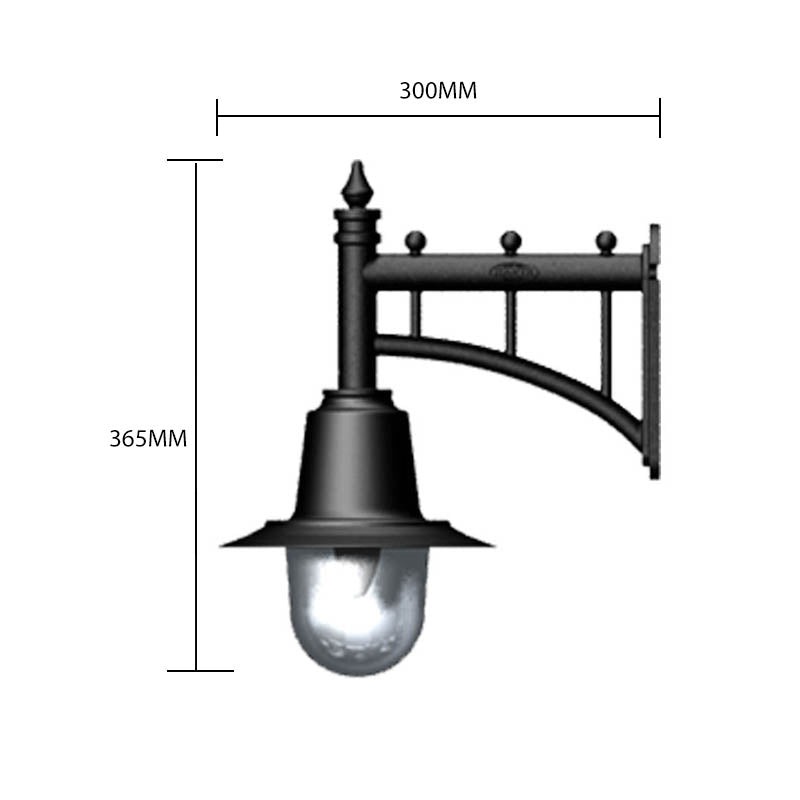 Avonshire 1Lt Outdoor Wall Light - Copper