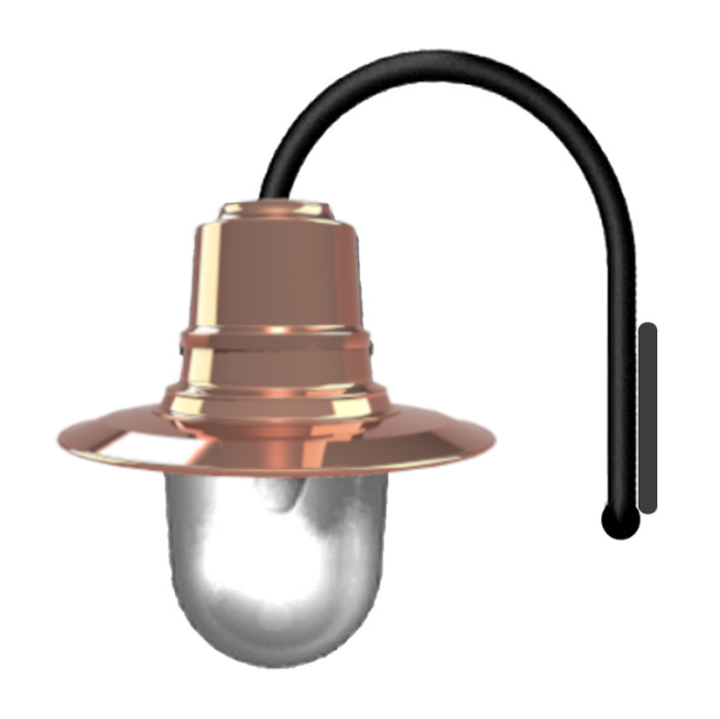 Skipton 1Lt Outdoor Wall Light - Cast Iron/Copper