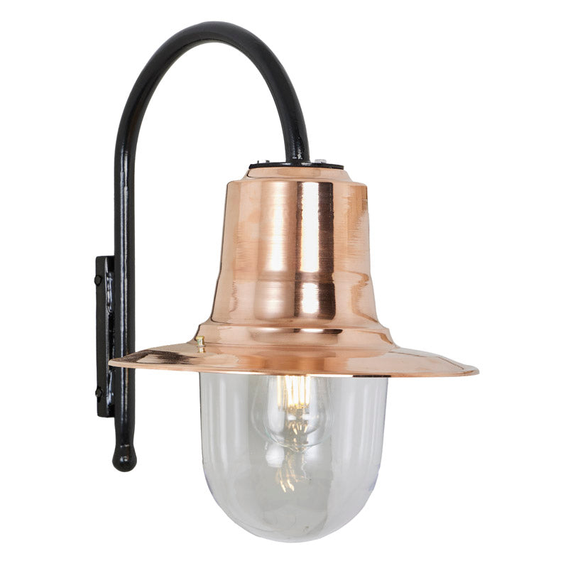 Skipton 1Lt Outdoor Wall Light - Cast Iron/Copper