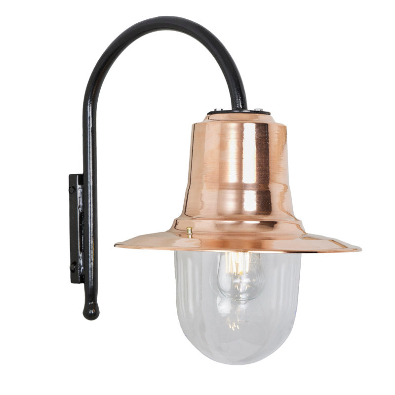 Skipton 1Lt Outdoor Wall Light - Cast Iron/Copper
