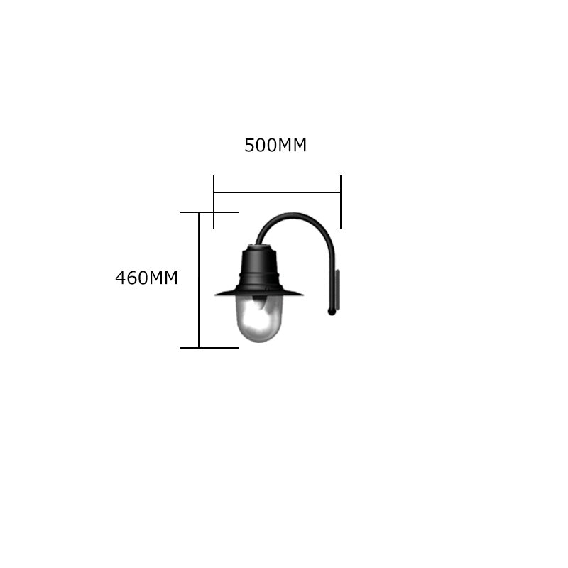 Skipton 1Lt Outdoor Wall Light - Cast Iron/Copper