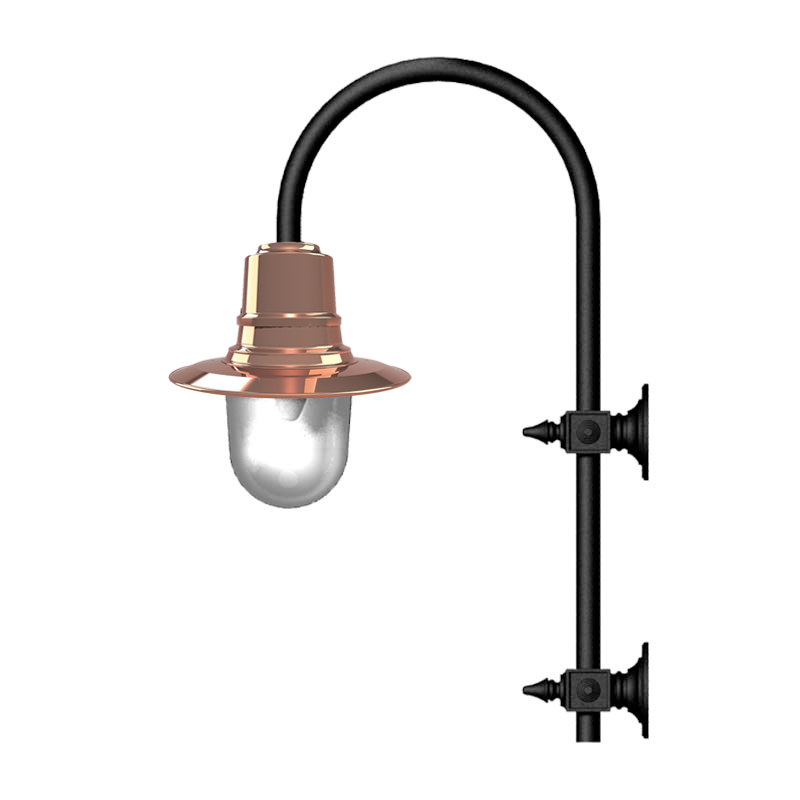 Skipton 1Lt Outdoor Wall Light - Cast Iron/Copper