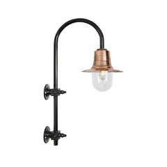 Skipton 1Lt Outdoor Wall Light - Cast Iron/Copper