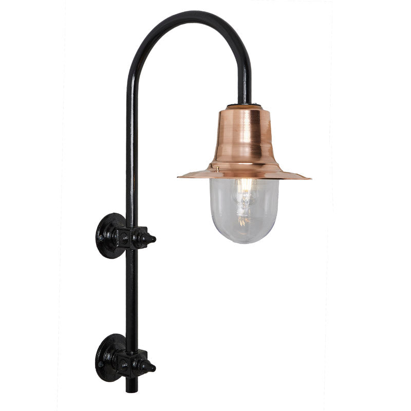 Skipton 1Lt Outdoor Wall Light - Cast Iron/Copper