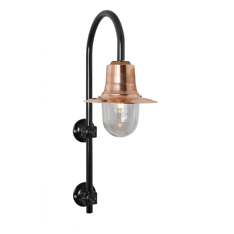 Skipton 1Lt Outdoor Wall Light - Cast Iron/Copper