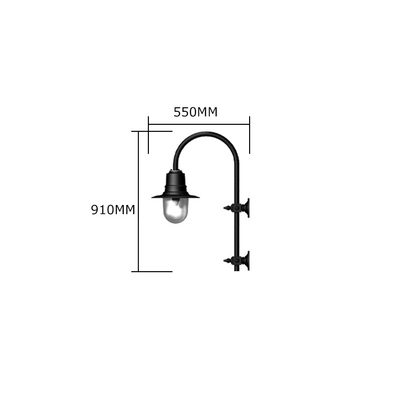Skipton 1Lt Outdoor Wall Light - Cast Iron/Copper