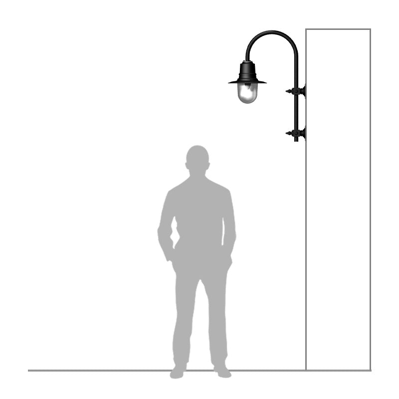 Skipton 1Lt Outdoor Wall Light - Cast Iron/Copper