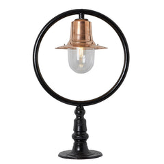 Bennett 1Lt Flat Pier Cap Light - Cast Iron/Copper