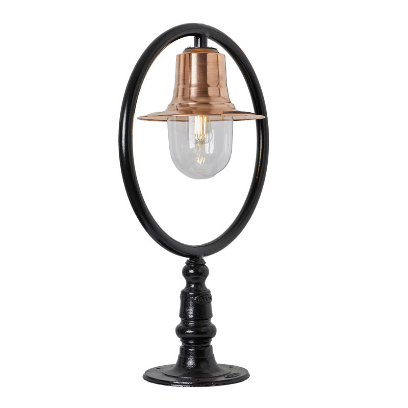 Bennett 1Lt Flat Pier Cap Light - Cast Iron/Copper