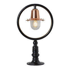Bennett 1Lt Flat Pier Cap Light - Cast Iron/Copper