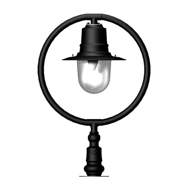 Bennett 1Lt Narrow Pier Cap Light - Cast Iron/Copper