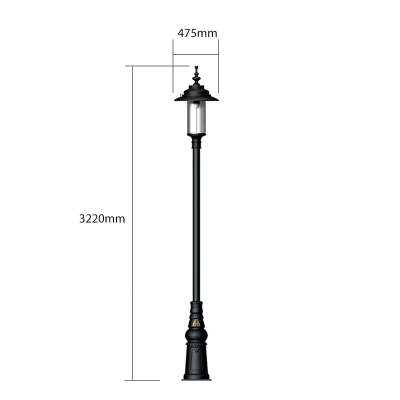 Betley 1Lt Lamp Post - Cast Iron
