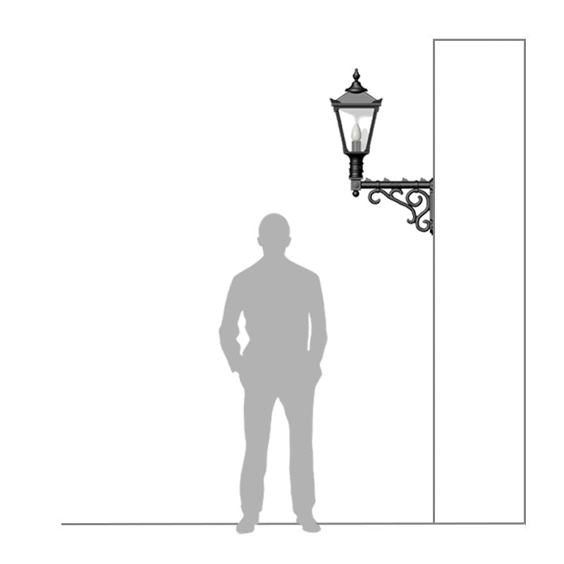 Malvern 1Lt Outdoor Wall Lamp - Cast Iron