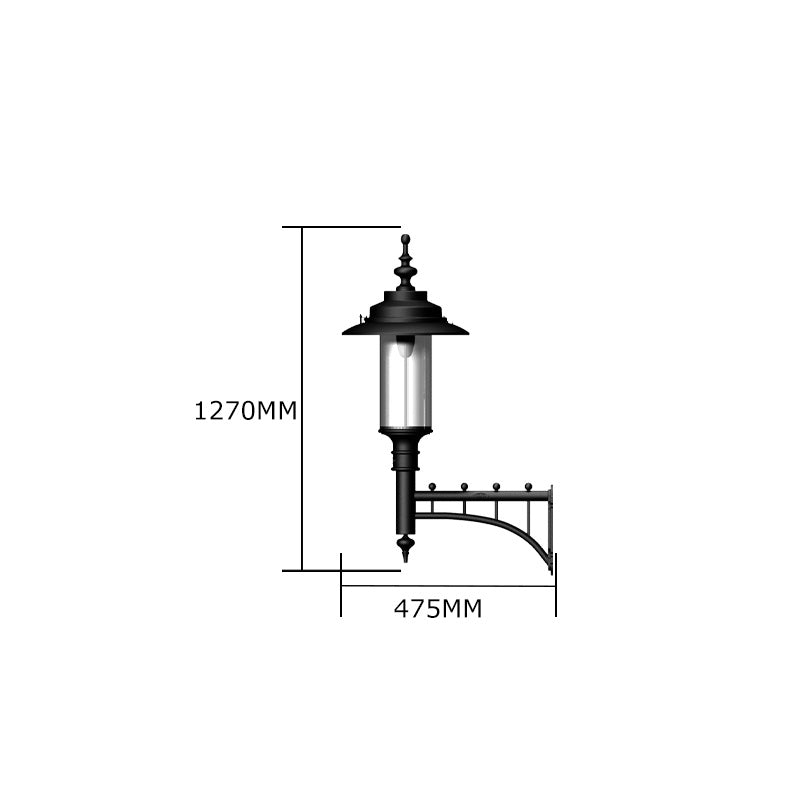 Crossley 1Lt Outdoor Wall Light - Cast Iron