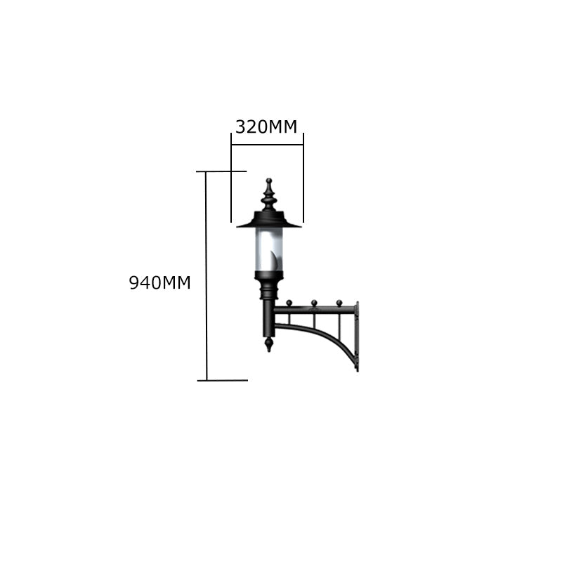 Crossley 1Lt Outdoor Wall Light - Cast Iron