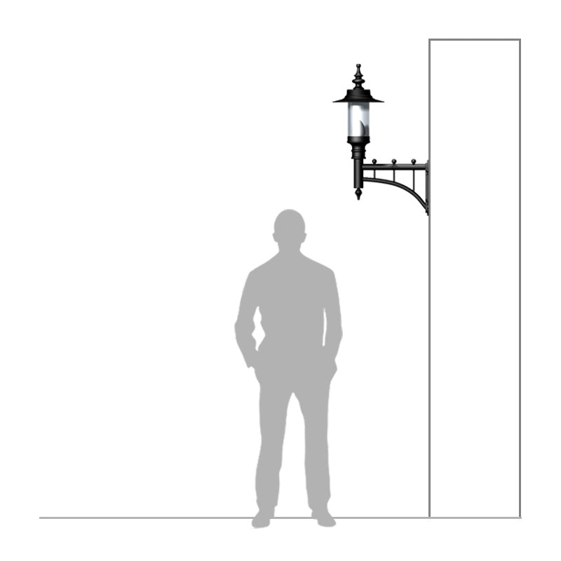 Crossley 1Lt Outdoor Wall Light - Cast Iron