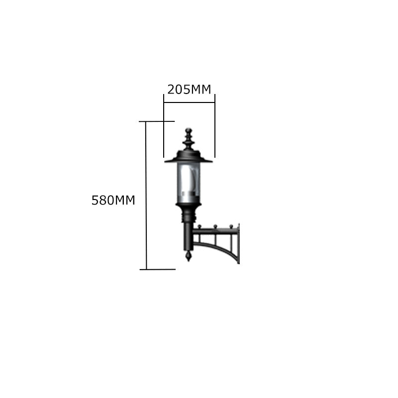 Crossley 1Lt Outdoor Wall Light - Cast Iron