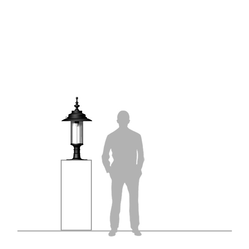Alamein 1Lt Large Pier Light - Cast Iron