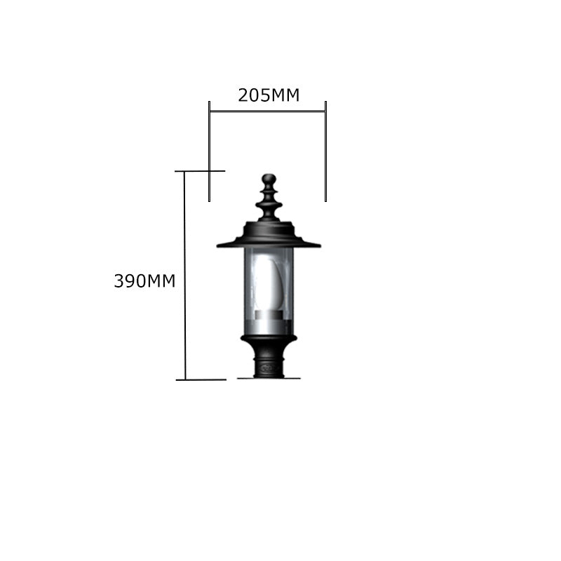 Raglan 1Lt Pier Light - Cast Iron
